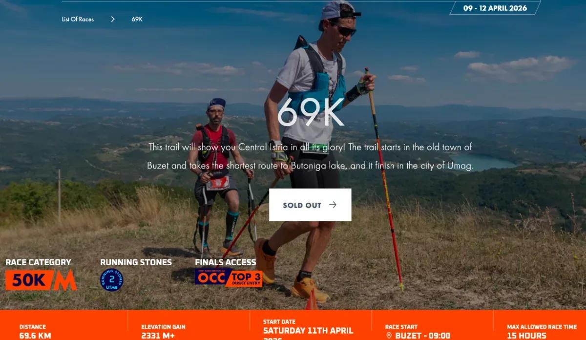 UTMB Istria 100  69k с 2331 D+